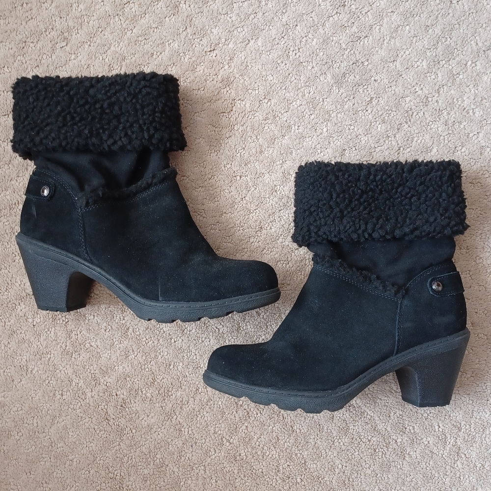 Women's Anne Klein Sport Harvest Faux Fur Cold Weather Booties - Black (size 8)